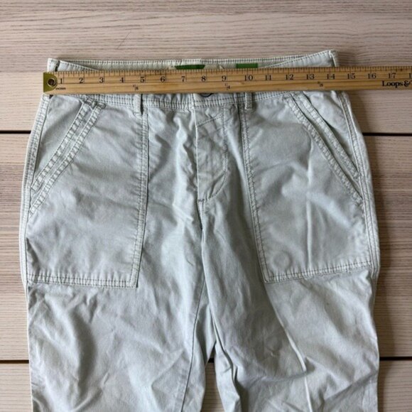 Anthropologie Eyelet Wanderer Utility Pants AG Adriano Cropped Pants women 26 - Picture 4 of 10